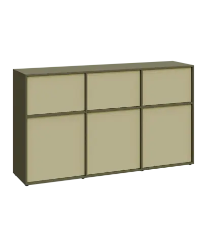 ERY D1840 dolní modul, 3-dveřová, 1000x1800x400, zelená